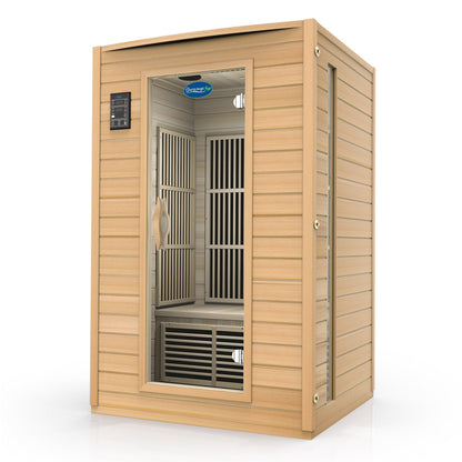 Durasage 2-Person Carbon Infrared Sauna - Canadian Hemlock Wooden Sauna - 1700 Watts - Premium Audio