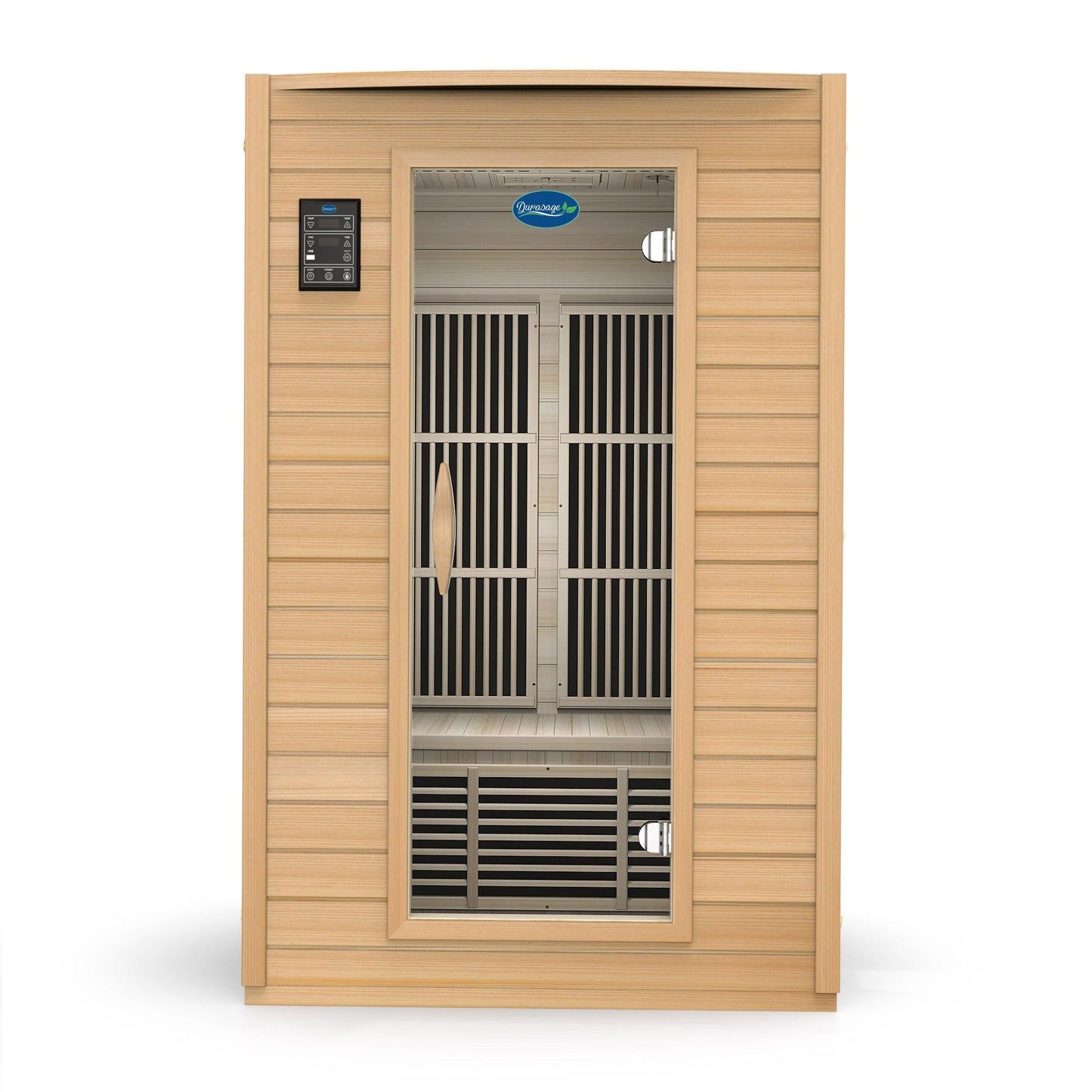 Durasage 2-Person Carbon Infrared Sauna - Canadian Hemlock Wooden Sauna - 1700 Watts - Premium Audio