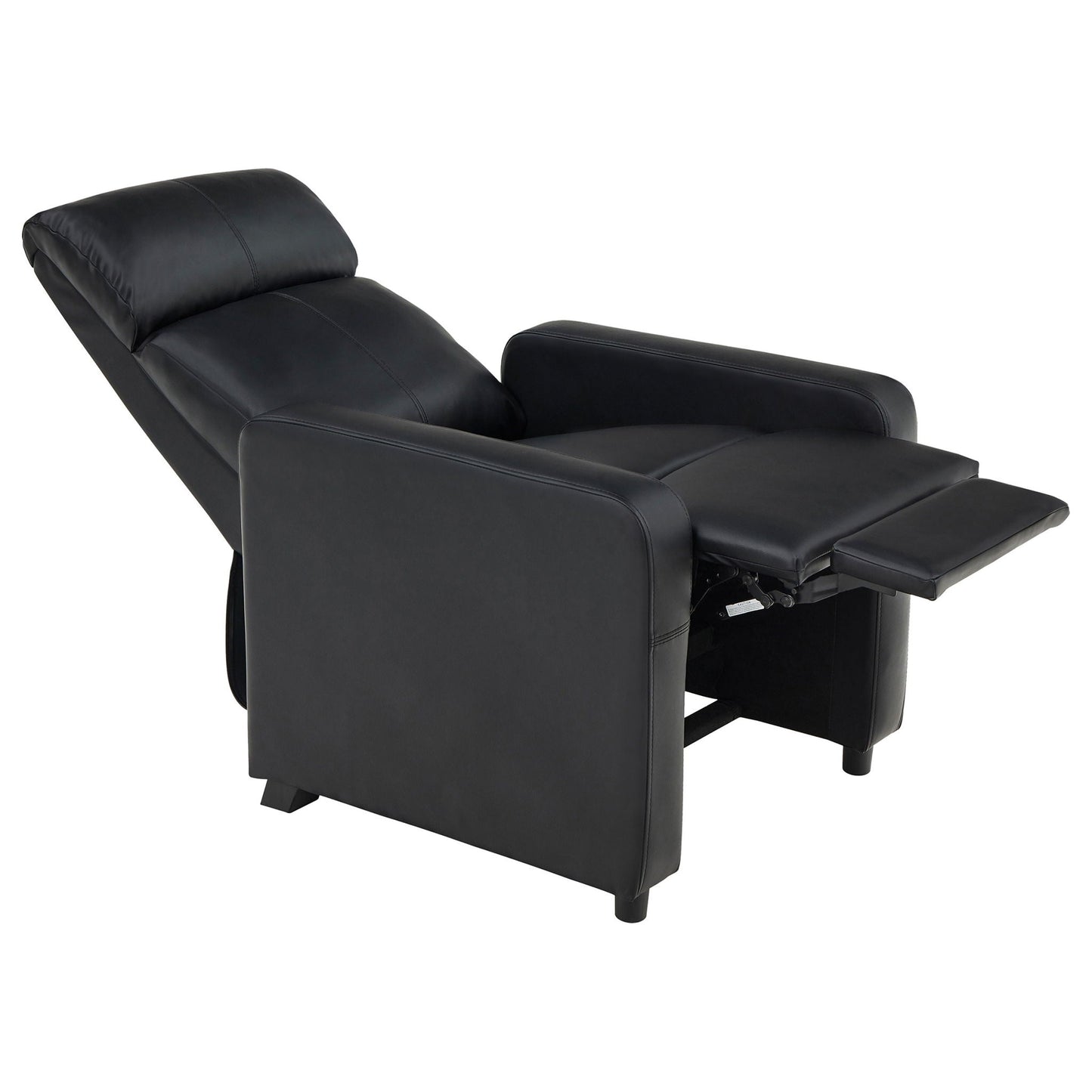 Toohey Upholstered Tufted Recliner Set Black