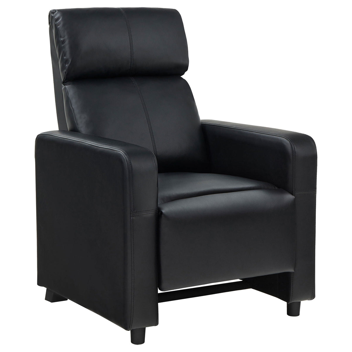 Toohey Upholstered Tufted Recliner Set Black