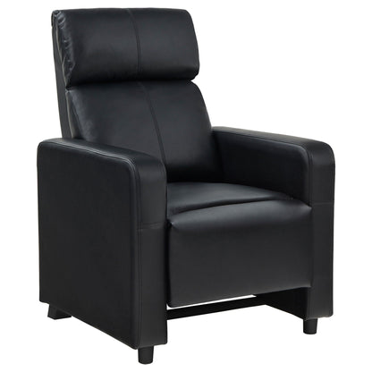 Toohey Upholstered Tufted Recliner Set Black
