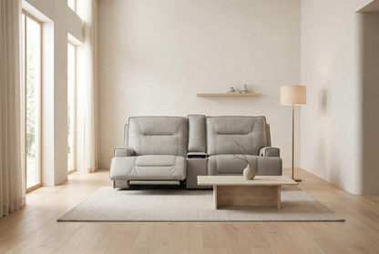 Atlas Fog Zero Gravity Power Reclining Lounge Room Sofa w/ Fridge