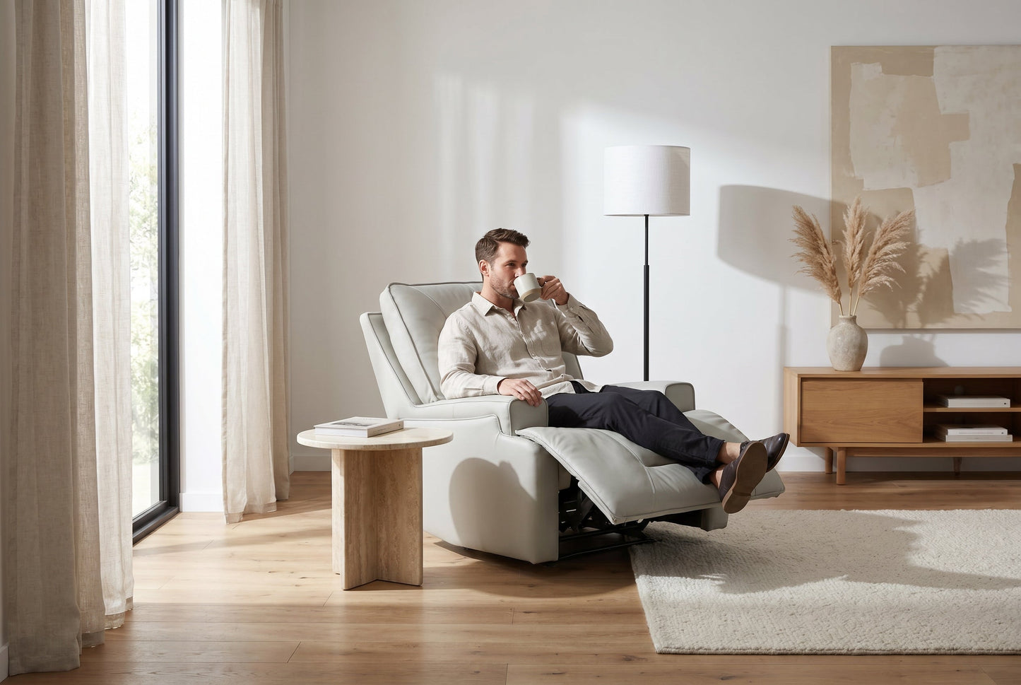 Atlas Fog 3-Piece Power Reclining Lounge Room Set