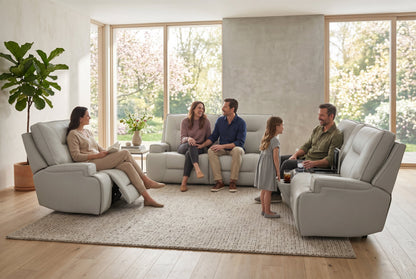Atlas Fog Zero Gravity Power Reclining Lounge Room Sofa w/ Fridge