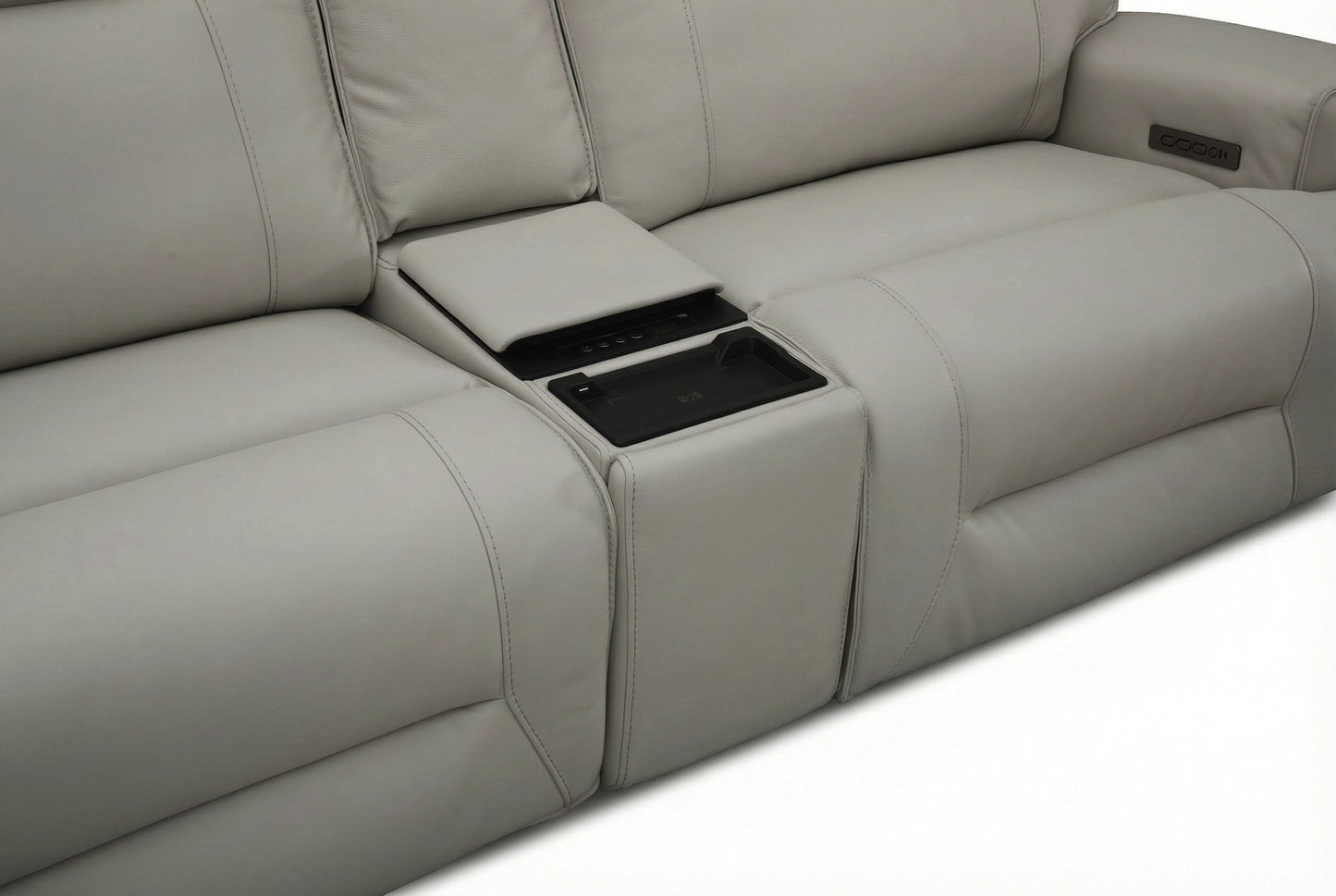 Atlas Fog Zero Gravity Power Reclining Lounge Room Sofa w/ Fridge