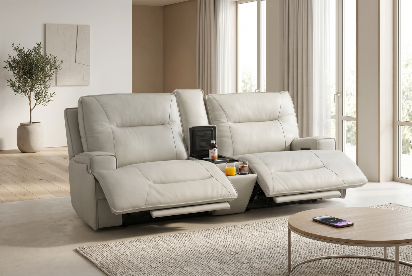 Atlas Fog 3-Piece Power Reclining Lounge Room Set
