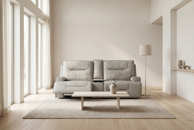 Atlas Fog Zero Gravity Power Reclining Lounge Room Sofa w/ Fridge
