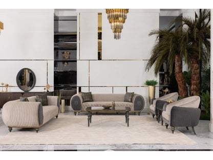 Capella Beige/Gray Lounge Room Set