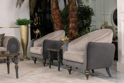Capella Beige/Gray Lounge Room Set