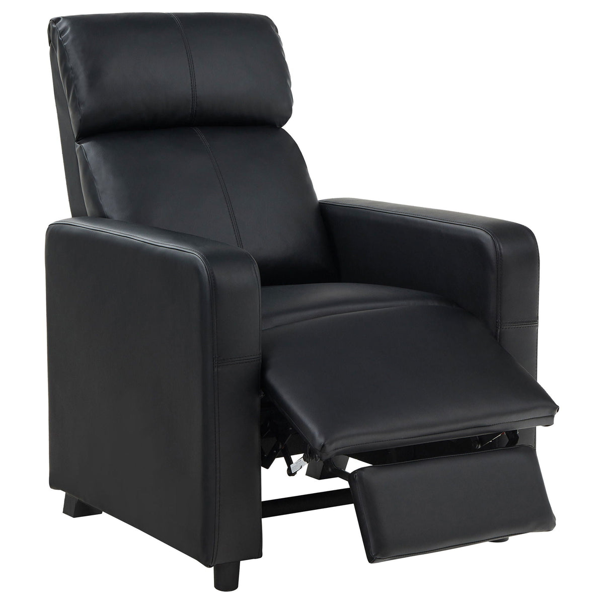 Toohey Upholstered Tufted Recliner Set Black