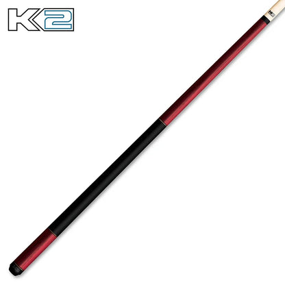 K2 Matte Color, Dual Copper Rings, Black Wrapless Cue Stick