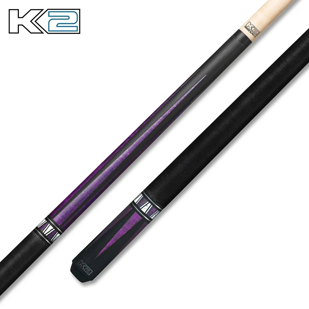 K2 Cue Matte Curly Point Design W/Black Irish Linen Wrap
