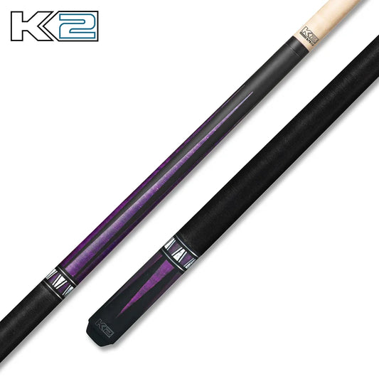 K2 Cue Matte Curly Point Design W/Black Irish Linen Wrap
