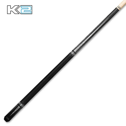 K2 Cue Matte Curly Point Design W/Black Irish Linen Wrap