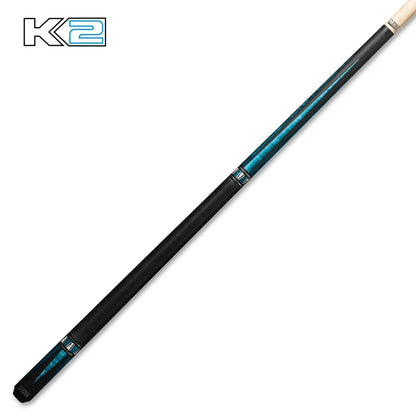 K2 Cue Matte Curly Point Design W/Black Irish Linen Wrap