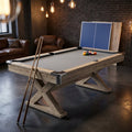 VEVOR 7Ft Billiards Table Combo Set 3-In-1 Multi Game Pool Table Full Accessory