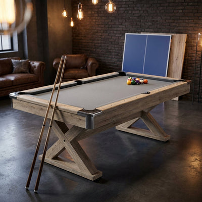 VEVOR 7Ft 3-in-1 Billiards, Dining & Ping Pong Table